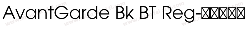 AvantGarde Bk BT Reg字体转换